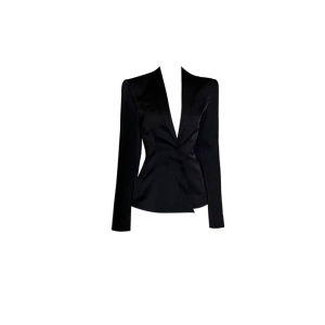 High-Waist Lace Patchwork Suit Jacket Shorts Two-Piece Set for Plus Size Women Fashionable Autumn Wardrobe