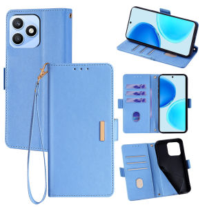Magnetic Side Buckle Phone Wallet Case For Honor X9d X8d X6d X9C X9B X9A X8C X8B X8A X7C X7d X7B X7A X6C X6B Shockproof Cover