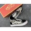 Vans Old Skool (size39-45) Navy Blue Red ลายตาราง มีหลายสี. 