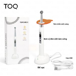 Đèn LED Trị Liệu Nha Khoa Không Dây Đèn LED 2500 mW/cm2 Chữa Nhanh Trong Một Giây 4 Chế Độ Làm Việc Dụng Cụ Nha Khoa