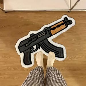 VIKAMA Creative Rifle Design Carpets Living Room And Bedroom Floor Mats Boys Room Decorative Carpets With Plush Warmth