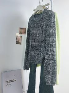 QINGNAER | Slimming Lazy Style Casual Knit Sweater