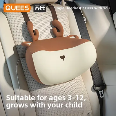 QUEES | Protective Neck Pillow Car Headrest for Kids