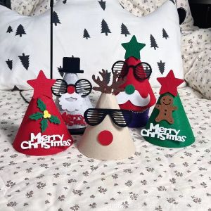 【Midnight store】 In stock ins Christmas hat Christmas party photo prop cute elk felt headdress for kindergarten children