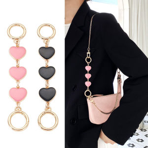 Bag Chain Strap Extender Heart-shaped Hanging Replacement Bag Chain For Women Purse Handbag Bag Extension Chain DIY Bag Accessories