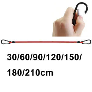 Convenient 8MM Thick Elastic Rope with Hook Lightweight Bicycle Binding Rope Car Luggage Packaging Roof Luggage Strap