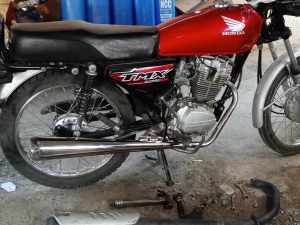 TMX 125/155 MUFFLER CHICKEN PIPE PURE STainless