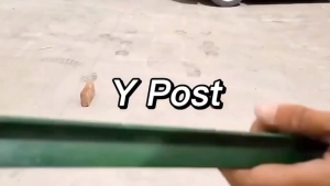 เสารั้วเหล็กหนา เสารั้วเหล็ก Y Post (ความสูง 1.3m 1.5m 1.8m) รั้วตาข่าย เสารั้วเหล็กหล่อสามเหลี่ยม รั้วสวน เสารั้วเหล็ก