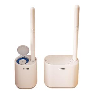 ecoco | Wall-Mounted Disposable Toilet Brush for Home Use with No-Dead-Angle Cleaning