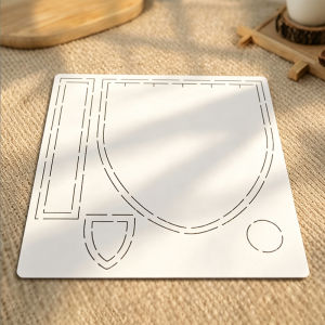 YOMDID 1pc Strawberry Shopping Bag Sewing Template DIY Drawstring Bag & Tote Bag Quilting Template Reusable PET Quilting Tool