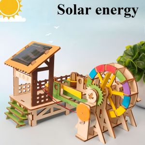 Diy solar-powered childrens science and education experimental toys hand-assembled models science and education toys