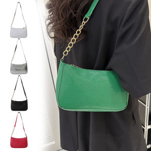 Underarm Bag Retro Versatile Crocodile Patterned Texture Hand-held Small Bag Womens Mobile Phone Change Shoulder Bag