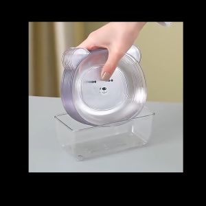 Đĩa Nhựa Hình Gấu Đựng Thức Ăn Trang Trí Decor Bàn Ăn