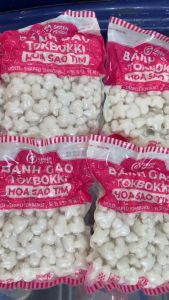 Bánh gạo Tokbokki hình sao tim Green Foods bịch 500g