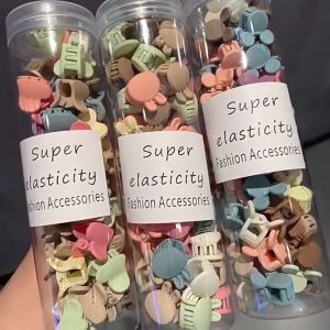 Payoe 100pcs Jepitan Jepit Rambut Dengan Toples Claw Clip Mini Aksesoris Rambut