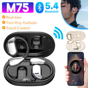 Smart Translator Earbuds AI Real-time Language Translation Earphone Wireless Bluetooth 5.4 Two-Way Headphones Translator