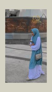 Jilbab Hijab Khimar Syari Hikmah Jumbo Lubang Lengan Naylatu