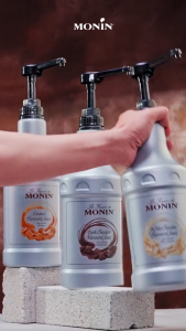 Monin Dark Chocolate Sauce 1.89L - Rich & Creamy Coffee & Dessert Sauce | Real Cocoa No Artificial Flavors
