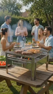 K9TYS MINI CHARCOAL GRILL WITH STAND COMPACT CHARCOAL GRILL