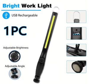 ESMARTER | Emergency Repair High Lumen Rechargeable LED Work Light for Car  Powerful Magnetic Flashlight with Hooks and Magnetic Base