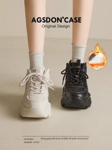 Agsdon | Giày thể thao nữ đế độn lót lông