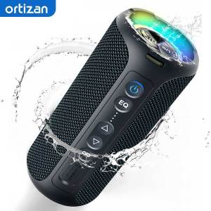 Loa Bluetooth Di Động Ortizan X8 Pro Chống Nước IPX7 360 °   Âm Thanh Nổi HD Với Âm Trầm Mạnh Mẽ Và Đèn RGB Dành Cho Cắm Trại Ngoài Trời