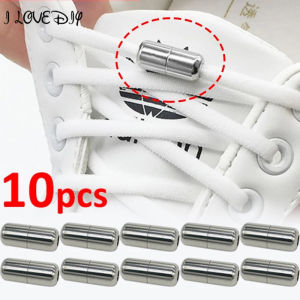 10/6/2 Cái Dây Giày Khóa Bán Nguyệt Dây Giày Không Buộc Đầu Nối Khóa Cho Giày Giày Thể Thao Dây Giày Quick Tie Dây Giày Kim Loại Capsule Ties Lock