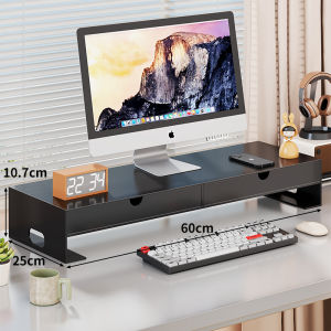 evesigar | Desktop Organizer Monitor Riser Keyboard Tray