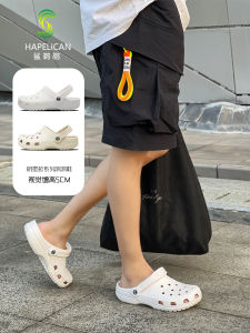 รองเท้าแตะฤดูร้อนระบายอากาศสําหรับผู้ชายรองเท้าแตะตาข่ายแบบสวมน้ําหนักเบาคู่ด้านล่างนุ่มกันลื่นรองเท้าชายหาดเกาหลี