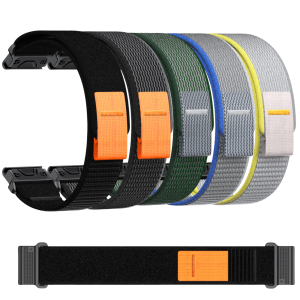 QuickFit 26mm 22mm Two Tone Nylon Strap For Garmin Fenix E 8 7X 7 6 6X/Epix Pro Gen 2 51mm 47mm/Tactix Watch Band Accessories