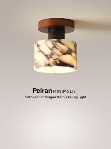 FANZHEN | French Antique Style Natural Marble Ceiling Light