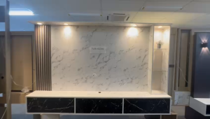 {Mr 99 Furniture}[FREE INSTALLATION]Modern Wall TV Hanging Cabinet With Led Light/Wall TV/Kabinet TV Gantung Dinding