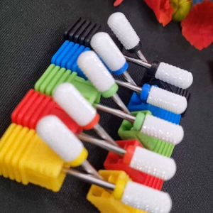Mũi Mài Sứ Ceramic Hình Trụ Đầu Bo Tròn Chính Hãng – Đầu Mài Nail Phá Gel Tháo Bột Làm Mịn Móng Không Nóng Siêu Bền Cho Salon Chuyên Nghiệp