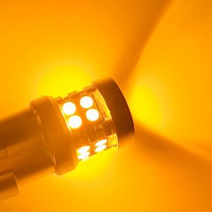 2pcs P21/5W 1157 BAY15D LED Bulbs Car Turn Signal Light Canbus 12V 3030 19SMD Red Brake Reverse Parking Lamps Amber 6000K White