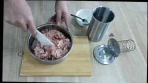 304 Stainless Steel Ham Press Maker Machine With Thermometer Meat Poultry Kitchen Cooking Tools