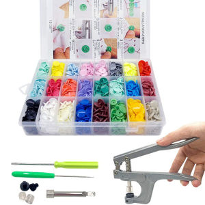 Mi.more 1Set Alat T5 Resin Tombol Press+150Pcs Love Shape Button Alat Press Manual Kancing Snap Plastk Untuk DIY Alat Alat Jahit