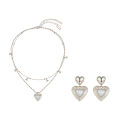 Double Layer Abalone Heart Shape Necklace Women's Fashion Jewelry SUN HUNTER Original Design Luxury Spring Summer Sweater Chain. 