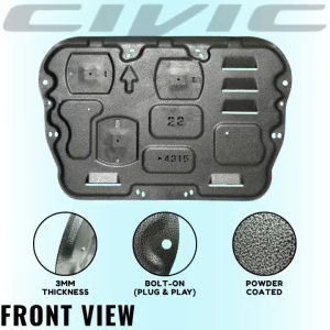 CPO SKID PLATE COVER CIVIC 2016 BLACK (12429)