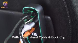 CENZIMO ที่ชาร์จในรถยนต์ USB-C ที่ชาร์จในรถยนต์ iPhone 16 ที่ชาร์จเร็วขนาดกะทัดรัด 3 พอร์ต 107 วัตต์ อะแดปเตอร์ในรถยนต์สำหรับ
