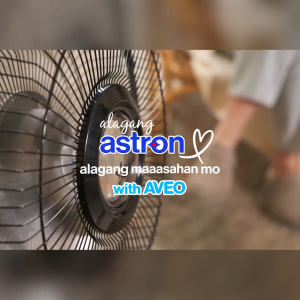 Astron AVEO Stand Fan with 10" Metal Blade - Black | Electric Fan | Compact Design | Industrial