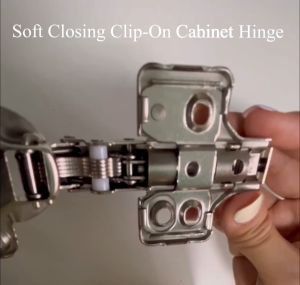 JASMINE Soft Motion Hinge With Adjustable Insert Type Stainless Steel Soft Closing Cabinet Door Cushion Impact