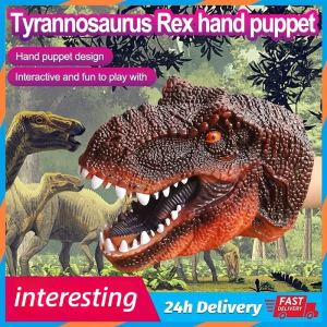 Fun Hand Puppets Toy Dinosaur Doll Hand Puppet Animal Glove Parent-child Interactive Fighting Toy Soft Rubber Toy