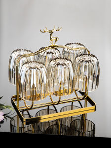 Luxurious Thickened Glass Cup High Temperature Resistant Beer Cup for Home Use And Guests Tea Brewing Cup Simple Style round Shape