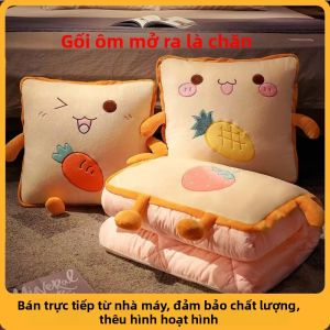 Gối Chăn 2-trong-1 Thêu Logo
