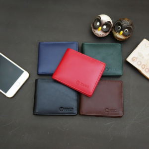 กระเป๋าสตางค์หนังแท้ 100% แบบบาง ขนาดเล็ก ไม่มีซิป ก้นกระเป๋าไม่มีรู กระเป๋าสตางค์ หนังนุ่ม Wallet กระเป๋าใส่เงิน เป๋าเงิน genuine leather ราคาถูก