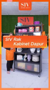 SIV multifunctional storage rack with steel plate storage rack cover with wheel door
