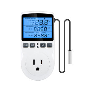 juan juan | Bộ Điều Khiển Nhiệt Độ 220V Có Đèn Nền Màu Xanh Và Công Tắc Hẹn Giờ Cho Tủ Lạnh Làm Nóng Làm Mát Trong Nuôi Trồng Thủy Sản