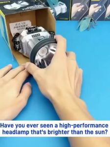High-beam LED Head Lamp: A Waterproof, USB Rechargeable Flashlight