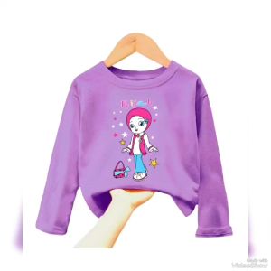 Atasan Kaos Anak Perempuan Lengan Panjang Motif HIJAB Untuk Usia 1-12 Thn