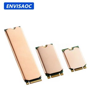 M.2 NVME 2280 2242 2230 SSD ฮีทซิงค์ทองแดง PS5 หม้อน้ํา Solid State ไดรฟ์ Cooler ซิลิโคนสําหรับแล็ปท็อป PC M2 2280 NGFF PCI-E SSD